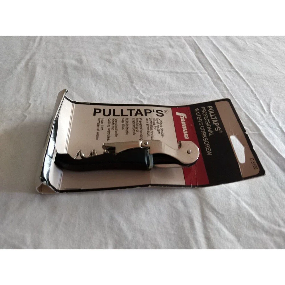Pulltap's Professional Double-hinged Waiter's Corkscrew Bottle Opener Franmara
